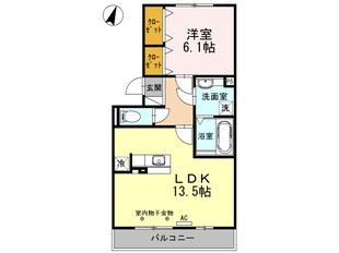 カーサグランデ三島の物件間取画像